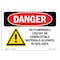 Signmission OSHA Danger Sign, 7" Height, 10" Width, No Flammable Liquids Combustible Materials, Landscape OS-DS-D-710-L-1466 - alternate 1